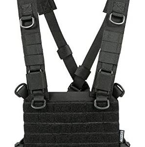 OneTigris ROC Chest Rig Tactical Modular Panel with Removable X Shoulder Strap and Mesh Backing