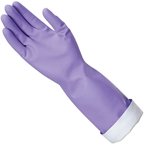 Mr. Clean, 243312 Loving Hands, Large Heat Resisting, Soft Cotton Flock Lining, Built in Freshness Protection, Non-Slip Diamond Grip Gloves, (L) - Image 3