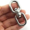 Lind Kitchen 2PCS M5 Double Ended Swivel Eye Hook 304 Stainless Steel Eye to Eye Swivel Shackle Ring Connector - Image 4