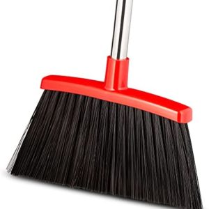 Broom Strongest 80% Heavier Duty - Outdoor Broom Indoor Broom, Angle Broom with Extendable Broomstick for Easy Sweeping - Easy Assembly & Durable, Great Use for Home Kitchen Room Office Lobby Floor