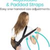 Vive Mesh Shoulder Sling - Arm Brace For Torn Rotator Cuff Injury - Right/Left Support For Men and Women - Adjustable Immobilizer For Shower - Stabilizer For Elbow, Wrist, Thumb Injuries, Dislocation - Image 9