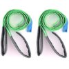 QWORK Flat Eye and Eye - Type 3 Web Sling Lifting Slings, 6 ft L x 2 in W, 4409 lbs Load Capacity, Tuff-Edge Polyester, 2 Pack - Image 6
