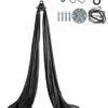 HUACHEN-LS Yoga Hammock Aerial Silk 2.8X10M for Aerial Yoga Flying Home Gym Anti-Gravity Fitness Practice Soft Durable Polyester Silk (Color : Blue 1mm, Size : 1) - Image 2
