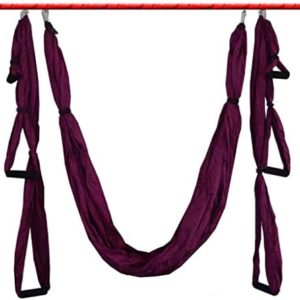 Wusteg Aerial Yoga Swing Set Yoga Swing Trapeze- Anti Gravity Yoga Hammock Inversion Wide Flying Yoga Inversion Tool for Aerial Yoga Prop