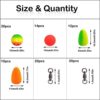 96pcs Fishing Pompano Rig Floats Kit Foam Fishing Floats Ball Beads Pompano Float Bottom Rig Surf Fishing Rigs for Saltwater Fishing - Image 2
