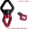 Autoly 30KN Rotating Equipment Suspension Accessory Set, Safety Hook for Tree Swing, Hanging Hammock, Suitable for Aerial Silk, Aerial Yoga, Indoor and Outdoor Rock Climbing, etc. - Image 4