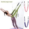 Yoga Swing Aerial Yoga Hammock Dance Lower Waist Training Back Bend Assist Trainer Arms/Legs/Shoulders Exercise Belt Yoga Stretch Bands Suitable for Beginners - Image 3
