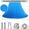XYSQ Adult Swing Indoor Sensory Swing Hammock for Children with Special Needs Therapy Aerial Yoga Adult Autism Hardware Included (Color : Wine red, Size : 100x280CM/39x110in) - Image 7