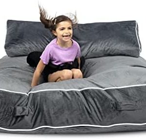 Milliard Deluxe Crash Pad, Sensory Pad with Foam Blocks for Kids and Adults with Washable Cover (60x54in.)