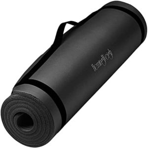 HemingWeigh Extra Thick Yoga Mat for Women and Men With Strap, 72x23 in Large Non-slip Exercise Mat for Home Workout Outdoor Training Pilates Stretching, Fitness Pad Cushions Knees and Back