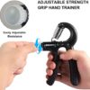 Adjustable Grip Strength Trainer, Strength Exerciser for Finger Hand Wrist and Forearm, hand gripper for therapy，Suitable for Home Gym Athlete Training and Rehabilitation Training - Image 2