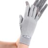 Reflective Mesh Driving Gloves for Women Summer Anti-UV Protection Sunscreen 2 Fingers Flip Touchscreen Cooling Breathable Gloves Cycling Riding Full Palm Sport Non-Slip Grip Motorcycle Golf Mittens - Image 3