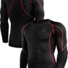 NELEUS Men's 3 Pack Dry Fit Long Sleeve Compression Shirts Workout Running Shirts - Image 2