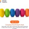 Special Supplies Egg Pen-Pencil Grips for Kids and Adults Colorful, Cushioned Holders for Handwriting, Drawing, Coloring - Ergonomic Right or Left-Handed Use - Reusable (6-Pack) - Image 2