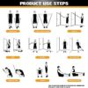 VEICK Resistance Bands Set,Exercise Bands,Workout Bands,Resistance Band with Handles for Men,Weights for Women at Home,Strength Training Equipment for Working Out - Image 5