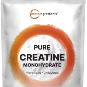 Creatine Monohydrate Powder 1 kg (2.2 Lbs), 5000mg Per Serv, Micronized Creatine Powder, Unflavored, Pure, No Filler, Keto & Vegan Friendly, Easy Dissolve Pre Workout Creatine for Women and Men