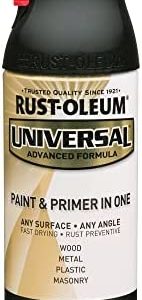 Rust-Oleum 245196 Universal Enamel Spray Paint, 12 Ounce (Pack of 1), Gloss Black