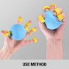 Suertree Finger Exerciser and Hand Strengthener 10Lb 20Lb 40Lb 60Lb, Extensor Trainer Grip Stretcher Balls 4PCS, Finger Exerciser Ball for Climbing, Basketball, Hand Yoga - Image 4
