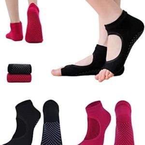 Thumberly Toeless Yoga Socks 2 Pairs