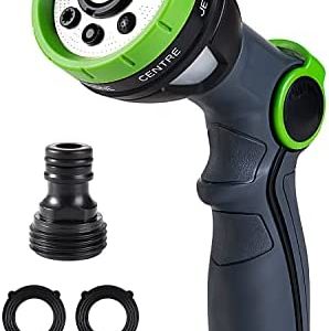 Garden Hose Nozzle Sprayer Thumb Control High Pressure Pistol Grip Easy Water Control- Hose Spray Nozzle Best for Watering Plants Cleaning & Car Wash/Features 10 Spray Nozzle