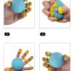 KOWVOWZ Multifunction Stretch Grip Ball Strength Trainer Exerciser, Finger Stretcher Trainer, Hand Exerciser, Stress Relief Strengthener Hand Gripper for Adults, Elderly Woman and Man - Image 3