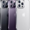 Alphex Beyond Clear for iPhone 14 Pro Max Case [Durable Than Clear Case][Anti-Yellow] 8FT Military Grade Protection Soft Shockproof Bumper Matte Slim Thin Phone Cover Women Men 6.7 inch, Deep Purple - Image 7
