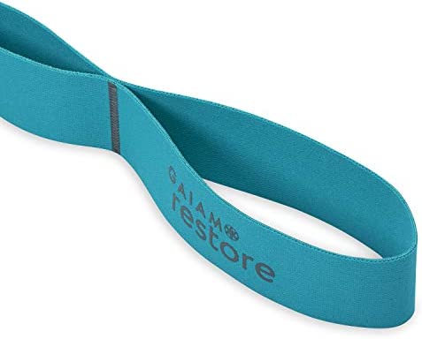 Gaiam Restore Stretch Band Strap - Elastic Stretching Strap with Loops for Medium Resistance Stretch Assist on Leg, Hamstring, Exercise/Fitness/Workout, Physical Therapy - Image 2