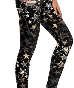 Cerburny High Waisted Exercise Yoga Pants with Pockets Workout Leggings for Women Running Pants