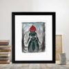Flatwoods Monster Watercolor Style Fine Art Paper, Laminated, or Framed. Multiple Sizes for Home, Office, or School. West Virginia Folk Art - Image 2
