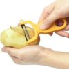 Original Vegetable Fruit Peeler Carbon Steel Blade 3 Pack Red/Green/Yellow… - Image 3