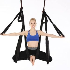 MIFXIN Aerial Yoga Swing Set, Yoga Hammock/Trapeze/Sling Kit, Strong & Durable Antigravity Inversion Kit with Trapeze Sling, Inversion Exercise Equipment, Ideal for Home & Gym Fitness