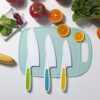 MAZYPO Kids Knife Set of 3 - Firm Grip, Serrated Safe Edges– Colorful Nylon Toddler Cooking Knives to Cut Fruits, Salad, Cake, Lettuce (Green/Yellow/Blue) - Image 4