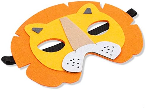 Felt Animal Masks for Jungle Birthday Party Favors (7 x 7.2 Inches, 12 Pack) - Image 6