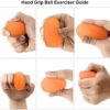 Ryaco 3PCS Grip Strength Stress Balls for Adults & Kids, Hand Exercise Balls Gel Set, with Finger Trainers, Soft & Hard - Anxiety Relief, Resistance Training, Therapy, Easy Squeeze - Image 5