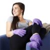 NatraCure Moisturizing Gel Booties and Gloves Set - (for Dry Skin, Dry Hands, feet, Cracked Heels, cuticles, Rough Skin, Dead Skin, use with Your Favorite lotions) - 155/175-LAV/RET - Color: Lavender - Image 7