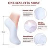 Moisturizing Socks and Gloves Set, 6 Pairs Spa Socks and 6 Pairs White Gloves for Dry Hands, White Cloth Gloves for Men and Women - Image 3
