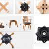 Fasmov 7" Heavy Duty Bar Stool Swivel Replacement Seat Swivel Base Bar Stool Swivel Plate, Black - Image 6