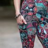 Comfy Yoga Women's Printed High Waisted Yoga Leggings | 2 Side Pockets | Soft Lightweight Workout Leggings - Image 4