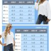 VIVIfashion Women' s Business Casual Tops Split V Neck Ruffle Sleeve Chiffon Blouses Dressy Shirts Loose Tunic Oversized - Image 5