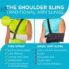 The Shoulder Sling - Patented Arm Support Strap and Waterproof Clavicle Immobilizer Brace for Broken Collarbone, Torn Rotator Cuff, Dislocation or AC Separation by BraceAbility (Universal) - Image 3