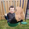 ALEKO Outdoor Sturdy Child Swing Set with 2 Swings, Trapeze, Glider, and Slide - Image 6