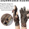 Camo Hunting Gloves Lightweight Pro Anti-Slip Shooting Gloves Waterproof Warm Glove with Trigger Finger Outdoor Hunting Camouflage Gear Archery Accessories - Image 3
