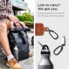 Spigen Carabiner Clips D Ring, Spring Snap Hook, Keyring Keychain Hook with Zinc Alloy Caribeaners - 3 Pack - Image 3