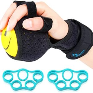 REAQER Grip Strength Ball Finger Device Training Equipment Anti-Spasticity Ball Splint Finger Orthosis for Hand Functional Impairment/Hemiplegia/Stroke