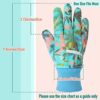 Colwelt Gardening Gloves for Women, Women Soft Jersey Garden Gloves with Non-Slip Dot, Floral Printed Garden Work Yard Gloves - Image 8