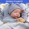 JIZHI Lifelike Reborn Baby Dolls Boys - 17-Inch Baby Soft Skin Realistic-Newborn Baby Dolls Full Body Vinyl Anatomically Correct Real Life Baby Dolls with Feeding Toy & Gift Box for Kids Age 3 + - Image 4
