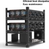 XIANXIAN Mining Rig Frame 12 GPU, Open Air Mining Rig Frame Mining Case Rack Motherboard Bracket Computer Case Support to Dual - Image 4