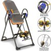 Exerpeutic 975SL All Inclusive Heavy Duty 350 lbs Capacity Inversion Table with Air Soft Ankle Cushions, Surelock and iControl Systems - Image 2
