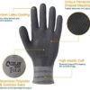 COOLJOB 9PK Small Work Gloves with Rubber Grip, High Dexterity Soft Working Gloves for Men, Non-slip Delivery Gloves for Trucker/Box Handler/Carpenter/Gardener/Police Officer, Latex Coated, Gray - Image 2