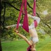 Aerial Yoga Swing Set - Yoga Hammock Aerial Swing - Aerial Sling Inversion Fly Kit - Flying Yoga Inversion Tool - Antigravity Ceiling Hanging Yoga Sling - Adult Kids Arial Door Yoga Swing - Image 8